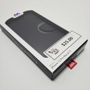 MYBAT Black Phone Case Apple iPhone 12 Pro Max 6.7My Jacket Wallet New Open Box